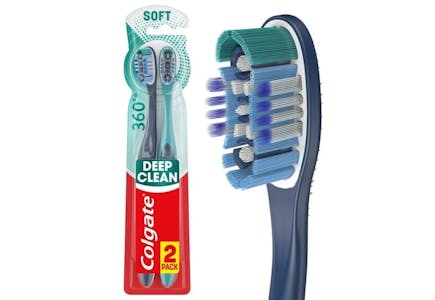 2 Colgate Toothbrush Packs