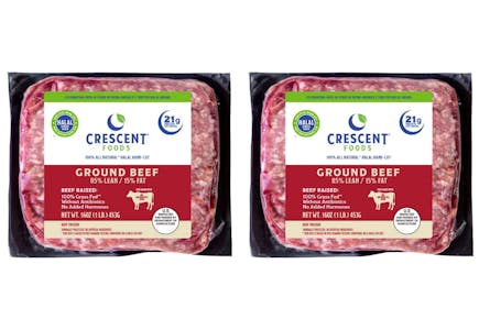 2 Crescent Foods Ground Beef Packs