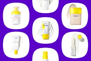 A collage of Supergoop items