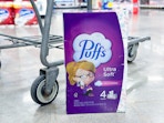 puffs tissues bundle in store floor
