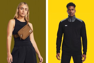 collage of under armour apparel