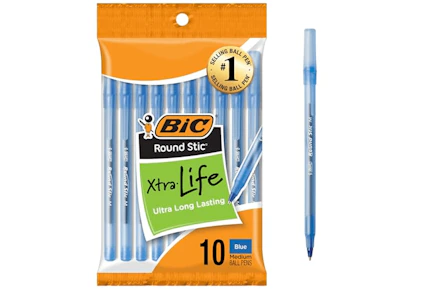 Bic Round Stic Xtra Life Pens