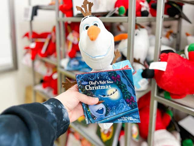 Disney's Olaf Plush & Frozen Christmas Book Bundle, Only $9 at Kohl's card image