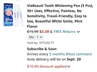 Teeth Whitening Pens cart
