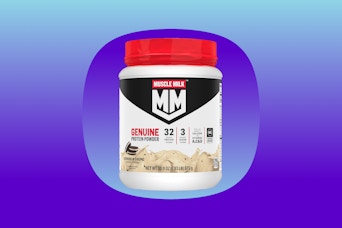 muslce milk protein powder on Blue KCL template