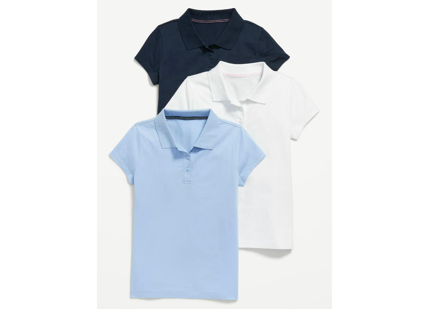 Old Navy Girls' Polo Shirt 3-Pack