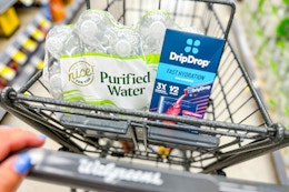 Get a Free 15-Pack of Bottled Water When You Purchase DripDrop at Walgreens card image