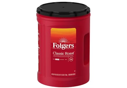 Folgers Coffee Tub