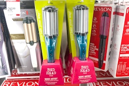 $3 Bed Head Hair Waver and $8 Hot Tools Curling Iron at CVS card image