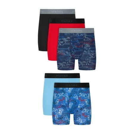 Hanes Kids Boxer Briefs 5-Pack