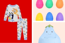 easter eggs bluey pajamas