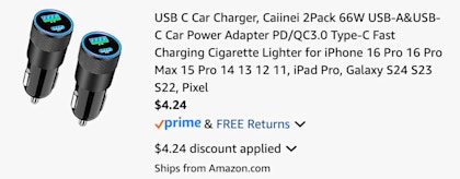 cart car chargers