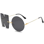 Playful No Design Rimless Sunglasses