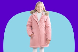 XMWEALTHY Girls Winter Coat Warm Fleece Puffer Jacket.