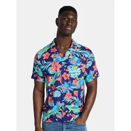 Men's Graphic Button-Up Shirt
