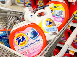 Kroger Laundry Clearance: Tide Detergent Starting at $4 + Pods as Low as $10 card image