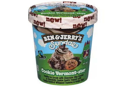 2 Ben & Jerry's Sundae Pints