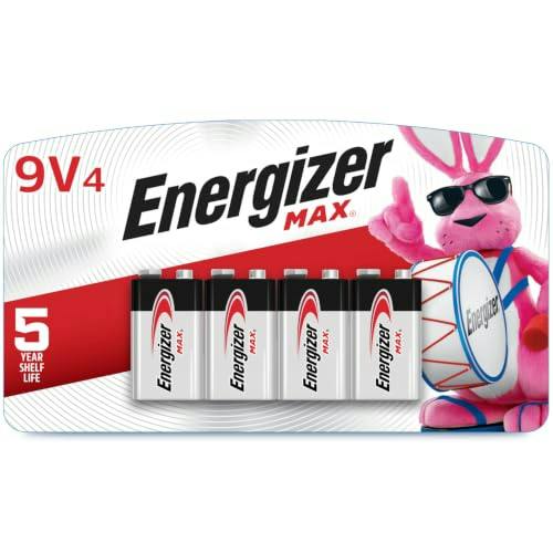 Energizer 9V Batteries 4-Pack