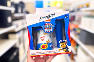 hand holding an energizer paw patrol lantern & flashlight set at target