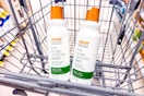 2 raw sugar shampoos in a cart