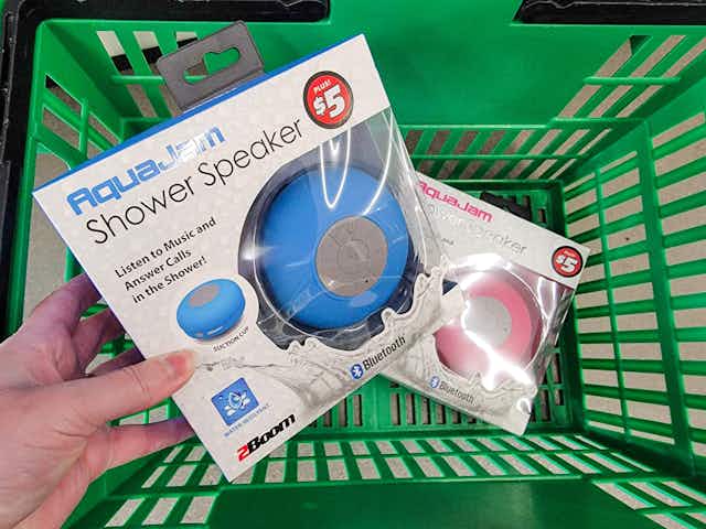 Bluetooth Shower Speakers, Only $5 at Dollar Tree card image