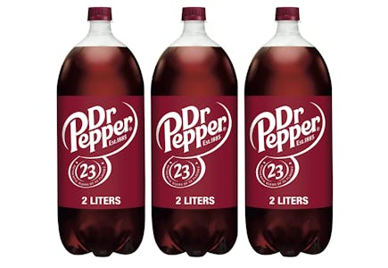 3 Dr Pepper Soda 2-Liters