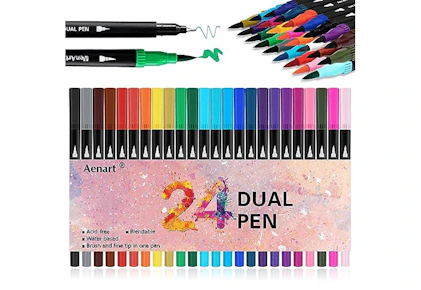 Dual-Brush Markers