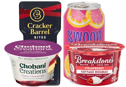7 Swoon, Cracker Barrel, Chobani, and Breakstone's Products