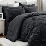 Bedsure Pintuck Bed-in-a-Bag