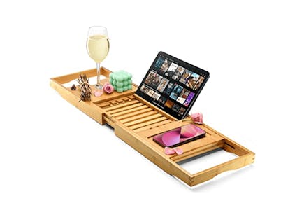 Foldable Bathtub Tray Caddy