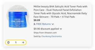 Mrlilei beauty BHA Salicylic Acid Toner Pads