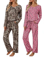 Ekouaer Women's Pajama Set 2-Pack