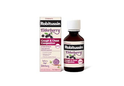 2 Robitussin Elderberry Cough Syrups