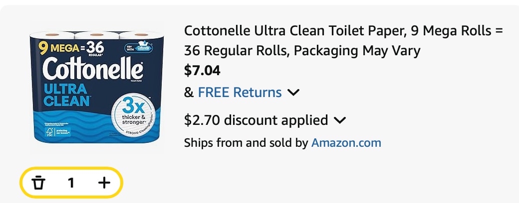 TP Amazon receipt
