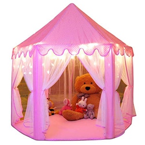 Kids' Castle Play Tent w/ Star Lights