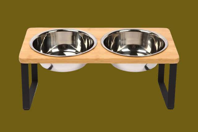 Elevated Cat Bowls, Just $9.49 on Amazon card image