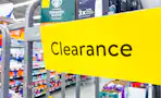 a clearance tag in a walmart