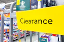 yellow clearance sign