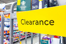 yellow clearance sign