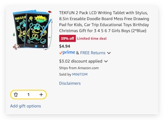 2 Pack LCD Writing Tablet