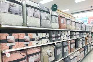 Bedding aisle at Target