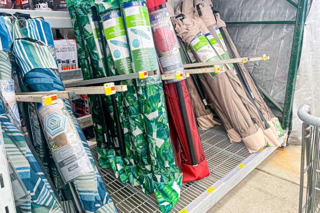 Check Your Walmart Store for Clearance Markdowns on Patio Umbrellas card image