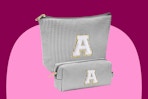 Personalized Initial Makeup Pouches B0D1X2BZM7