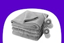 Stock image of the Sunbeam heated microplush blanket
