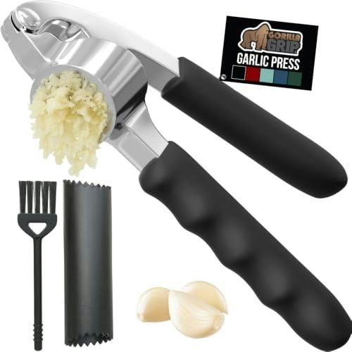 GORILLA GRIP Garlic Peeler and Press Set