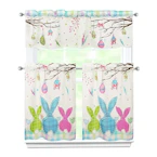 Easter Kitchen Curtain 3-Piece Set