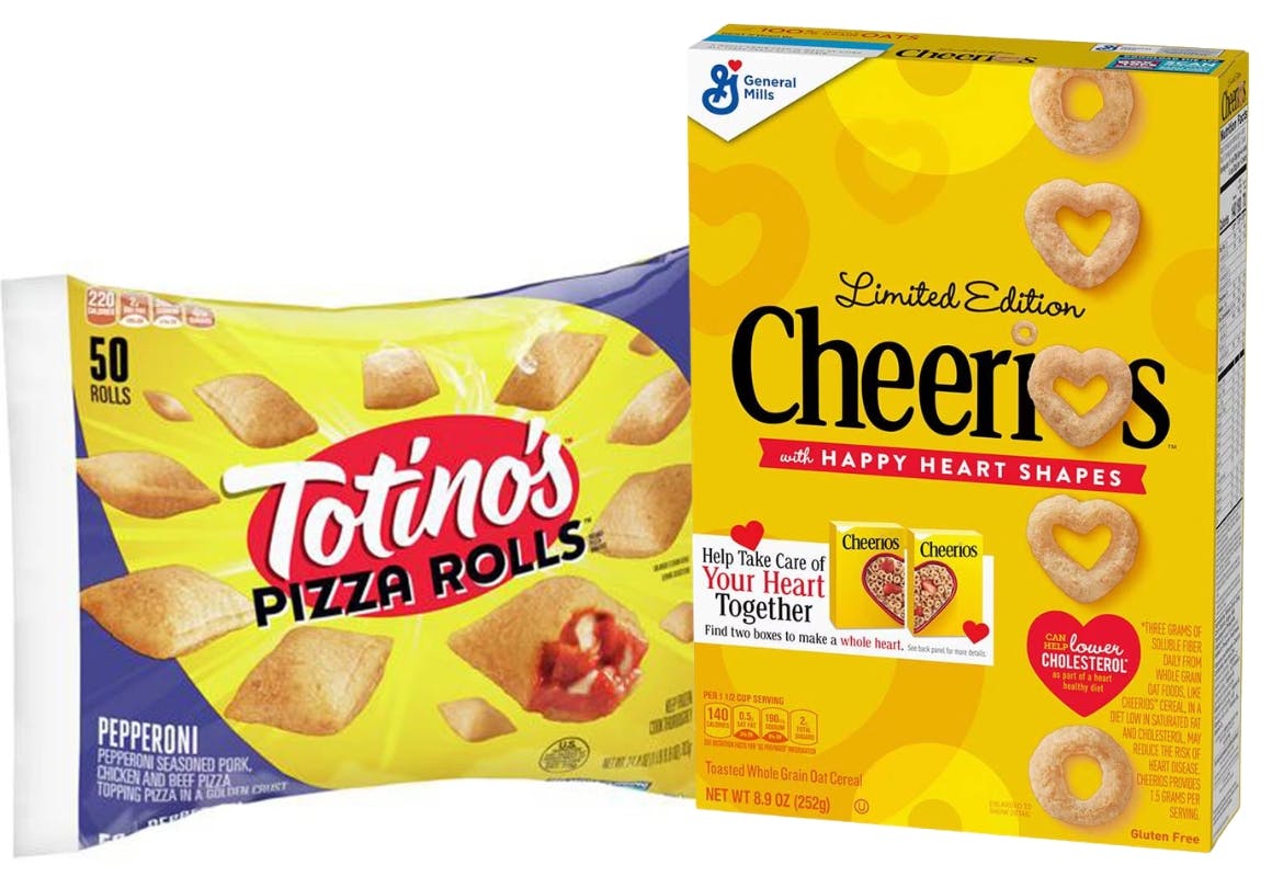 2 Cheerios + 1 Totino's