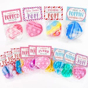 Valentine Cards & Heart Pop Keychains