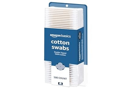 4 Amazon Basics Cotton Swabs