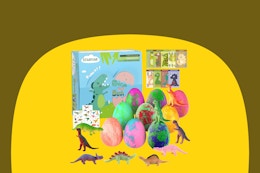 Kids' Dinosaur Egg Bath Bombs, Only $16 With Amazon Prime card image